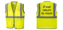 Custom Lightweight High Visibility Yellow Tampa Mesh Vest