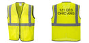 Custom Lightweight High Visibility Yellow Tampa Mesh Vest