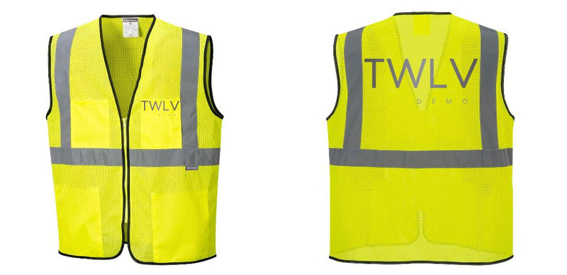 Lightweight High Visibility Yellow Tampa Mesh Vest