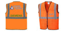 Custom Lightweight High Visibility ORANGE Tampa Mesh Vest
