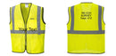 Custom Lightweight High Visibility Yellow Tampa Mesh Vest
