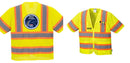 Custom Class 3 Yellow Safety Vest Sleeved Hi-Vis with Pockets