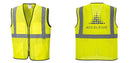 Custom Lightweight High Visibility Yellow Tampa Mesh Vest