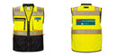 Custom Premium Two-toned Surveyor Safety Vest with Segmented Tape