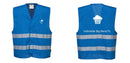 Custom Royal Blue MeshAir Reflective Safety Vest for Events
