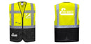 Warsaw Yellow and Black Professional Executive Style Safety Vest