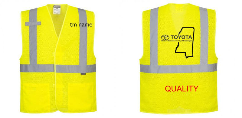 Custom Class 2 High Visibility Economy Reflective MESH Safety Vest