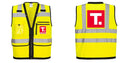 Custom Heavy Duty Hi-Vis Surveyor Vest