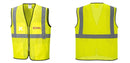 Custom Lightweight High Visibility Yellow Tampa Mesh Vest