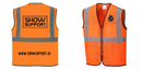 Custom Lightweight High Visibility ORANGE Tampa Mesh Vest
