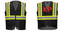 Black Safety Vest | Reflective High Visibility with Pockets