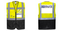 Custom Warsaw Yellow and Black Professional Style Safety Vest