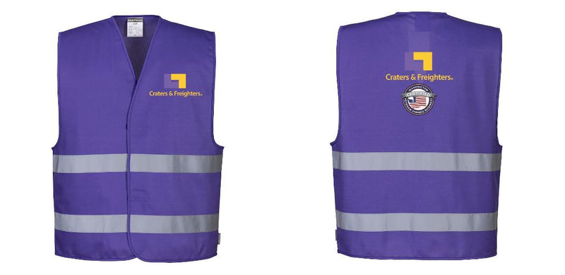 Purple Reflective Safety Vest for Work and Events – Lightweight and High-Visibility