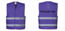 Custom PURPLE Work and Event Style Safety Reflective Vest