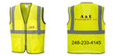 Custom Lightweight High Visibility Yellow Tampa Mesh Vest