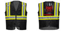 Black Safety Vest | Reflective High Visibility with Pockets