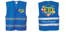 Custom ROYAL BLUE Safety Vest Reflective Hi Vis Work and Event Style Vest