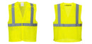 Custom Breakaway Class 2 Yellow Safety Vest Hi-Vis Reflective Breathable Mesh