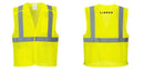 Custom Breakaway Class 2 Yellow Safety Vest Hi-Vis Reflective Breathable Mesh