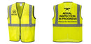 Custom Lightweight High Visibility Yellow Tampa Mesh Vest