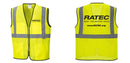 Custom Lightweight High Visibility Yellow Tampa Mesh Vest