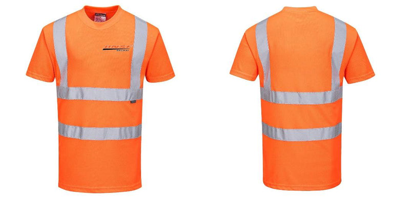 Custom ORANGE Hi-Vis Class 2 Safety Shirt