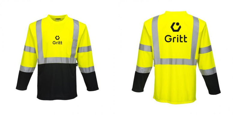 Custom Class 3 Long Sleeve Safety Shirt Moisture Wicking
