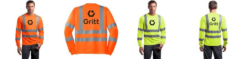Custom Class 3 Long Sleeve Reflective ANSI 107 Snag-Resistant T-Shirt