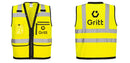 Custom Heavy Duty Hi-Vis Surveyor Vest