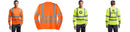 Custom Class 3 Long Sleeve Reflective ANSI 107 Snag-Resistant T-Shirt