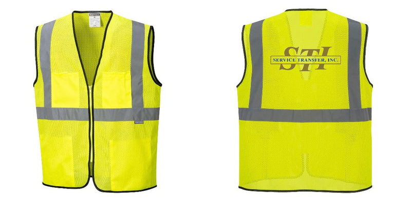 Lightweight High Visibility Yellow Tampa Mesh Vest