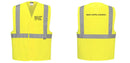 Custom Class 2 Yellow Reflective Safety Vest