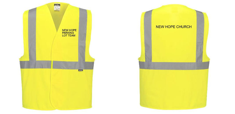 Custom Class 2 Yellow Reflective Safety Vest