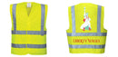 Custom Logo Reflective Yellow Safety Vest - ANSI Class 2
