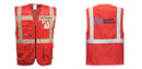 Custom RED Professional Executive Style Safety Vest