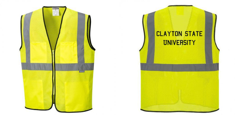 Custom Lightweight High Visibility Yellow Tampa Mesh Vest