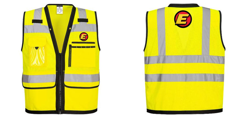 Custom Heavy Duty Hi-Vis Surveyor Vest