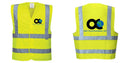 Custom Logo Reflective Yellow Safety Vest - ANSI Class 2