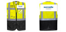 Custom Warsaw Yellow and Black Professional Style Safety Vest