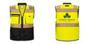 Custom Premium Two-toned Surveyor Safety Vest with Segmented Tape