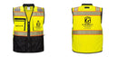 Custom Premium Two-toned Surveyor Safety Vest with Segmented Tape
