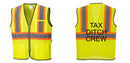 Custom Yellow Mesh Class 2 Reflective Safety Vest with Pockets