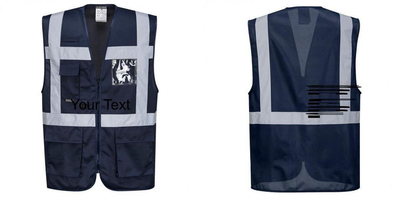 Custom NAVY Professional Executive Style Safety Vest