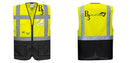 Warsaw Yellow and Black Professional Executive Style Safety Vest