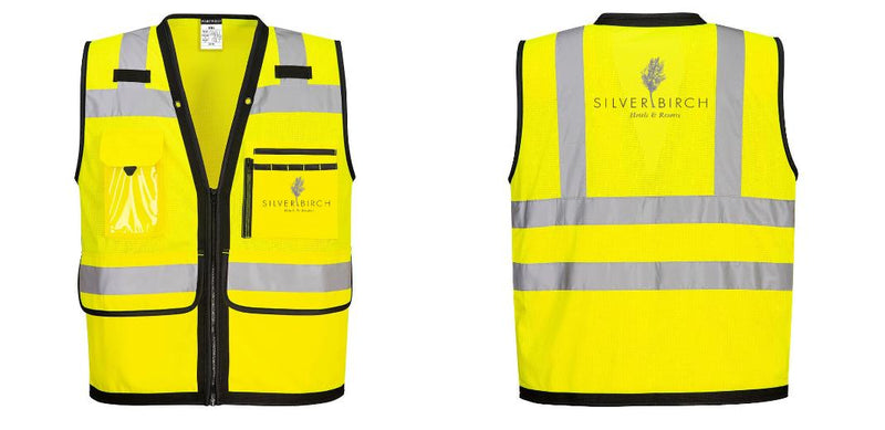 Custom Heavy Duty Hi-Vis Surveyor Vest