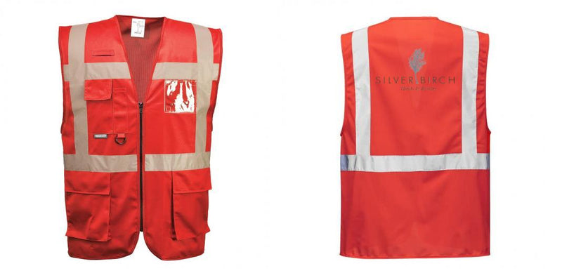 Custom RED Professional Executive Style Safety Vest