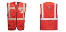 Custom RED Professional Executive Style Safety Vest