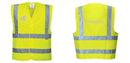 Custom Logo Reflective Yellow Safety Vest - ANSI Class 2