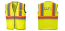 Custom Yellow Mesh Class 2 Reflective Safety Vest with Pockets