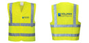Custom Logo Reflective Yellow Safety Vest - ANSI Class 2